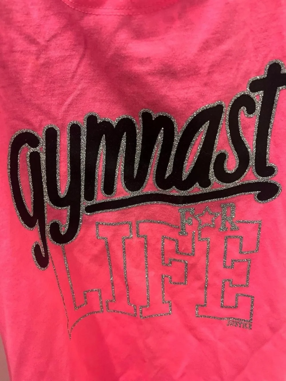 Size 10 justice life kids gymnastics tank top new with tags